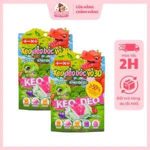 Kẹo Dẻo Bóc Vỏ 3D Pandu Hổ Phách Động Vật Vị Trái Cây Hỗn Hợp Ăn Vặt Cho Bé TL785