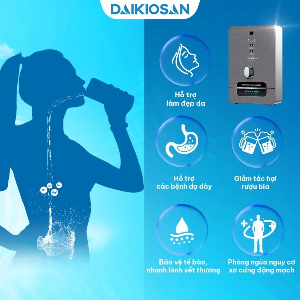 Máy Lọc Nước Daikiosan DN069 DN068 Biến Đổi Nước RO Thành Nước ION Kiềm Có Từ Trường - Điện Máy Linh Đan | BigBuy360 - bigbuy360.vn