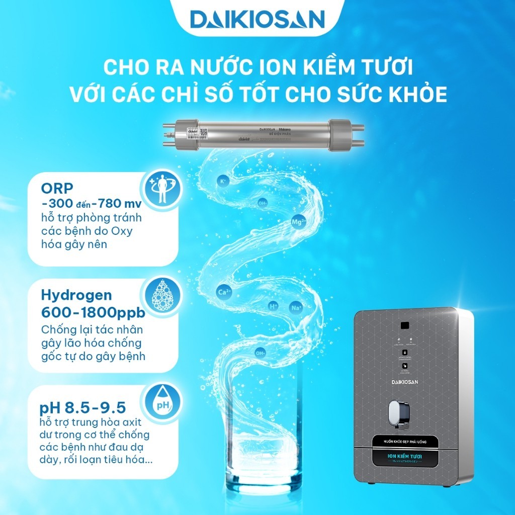 Máy Lọc Nước Daikiosan DN069 DN068 Biến Đổi Nước RO Thành Nước ION Kiềm Có Từ Trường - Điện Máy Linh Đan | BigBuy360 - bigbuy360.vn