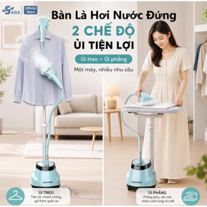 Bàn Là Hơi Nước Đứng 2 Trong 1 QCOOKO ChigoZG-688(2000W) - Là Phẳng Mọi Chất Vải, Tiết Kiệm Điện 11 Chế Độ Bình Nước
