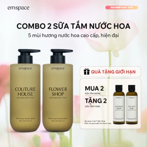 Combo 02 Sữa tắm 580ml hương nước hoa cao cấp làm sạch dịu nhẹ và cải thiện độ đàn hồi da