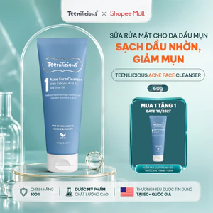 Sữa Rửa Mặt Cho Da Dầu Mụn Teenilicious Acne Face Cleanser 60g