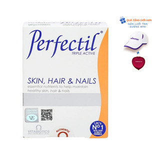 Viên uống Perfectil Hỗ trợ chăm sóc da, tóc, móng (Hộp 30 viên) - TPBVSK