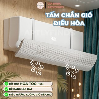 Tấm Chắn Gió Điều Hòa APTLYFINDS Nhựa ABS Cao Cấp, Điều Chỉnh Kích Thước Linh Hoạt 50-86cm