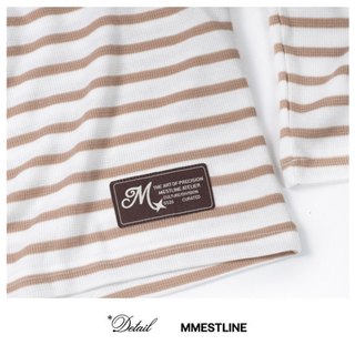 Áo Longsleeve MMESTLINE "Savanna" Áo thun tay dài Form Boxy Vải Waffle Cotton