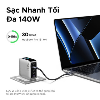UGREEN 160W GaN Sạc Nhanh 4.0 3.0 PPS PD Sạc Nhanh Cho iPhone 17 16 15 13 Pro Macbook Laptop Máy Tính Bảng