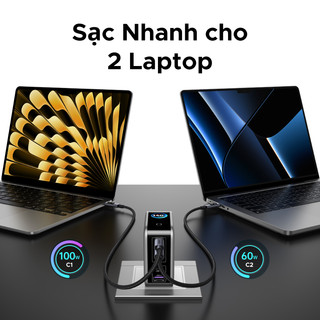 UGREEN 160W GaN Sạc Nhanh 4.0 3.0 PPS PD Sạc Nhanh Cho iPhone 17 16 15 13 Pro Macbook Laptop Máy Tính Bảng