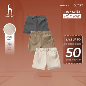 Quần nam Short Short form chữ A vải Canvas Duck dày dặn, trẻ trung, chuẩn form - HUSSIO