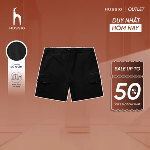 Quần short đa năng 8 TÚI vải DÙ NHÁM, trượt nước, chống bám bụi, ngăn trầy xước, bền bỉ - HUSSIO