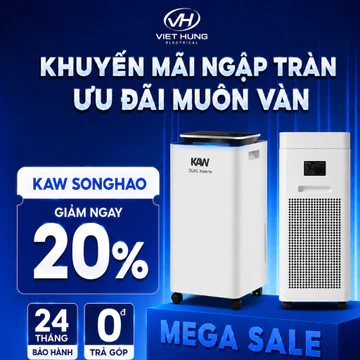 Máy Hút Ẩm Lọc Không Khí KAW Dung Tích Lớn, Máy Lọc Không Khí Thông Minh Giảm Nồm, Giảm Ẩm Mốc, Bảo Hành 12 Tháng