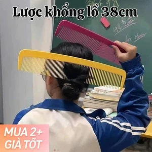 🧚🏻‍♀️Ganten🧚🏻‍♀️[HÀNG MỚI VỀ] LƯỢC KHỔNG LỒ, LƯỢC CHẢI TÓC HÀI HƯỚC, VUI NHỘN, DÀI 38CM