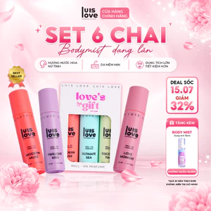 Body mist LUIS LOVE 20ml,bodymist Đi Học, Đi Chơi(Hương Sang Chảnh)_Combo 6 chai