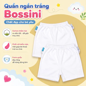 Quần Đùi Trắng Cho Bé - Quần Ngắn Thun Cotton Siêu Mát cho Bé (từ Sơ sinh -100kg)