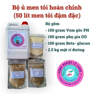 Combo bộ men ủ tỏi (50 lít đậm đặc) chuyên dùng trong chăn nuôi giúp vật nuôi tăng đề kháng miễn dịch, tiêu hóa tốt