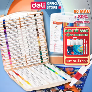 Bút Sơn Acrylic Marker Chính Hãng Deli Tăng 80% Mực Tô Trên Mọi Chất Liệu Không Bị Rửa Trôi
