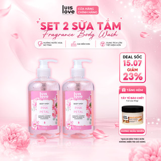 [Tặng TTBC 310g][Combo 2] Sữa tắm lưu hương LUISLOVE 510g/chai [chính hãng],Niacinamide dưỡng trắng