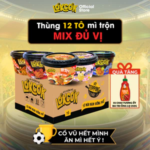 Thùng 12 Tô Mì trộn LOKCOK - Vị Ngon Đường Phố