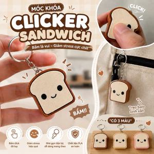 🥪 Móc Khóa Sandwich Click Giảm Stress 🥪