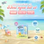 Nước Giặt Xả Pom Pom Newborn Dây 12 Gói 20ML - Tiện Mang Theo, Lành Tính Cho Bé Sơ Sinh, Hương Phấn Rôm Dịu Nhẹ NB20