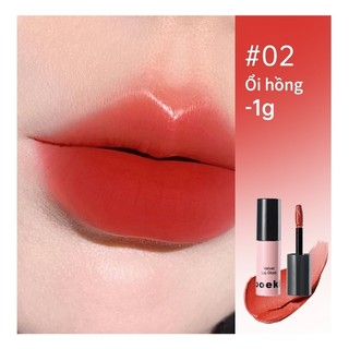 [DUY NHẤT 0H 15.7] Combo 2*Son Bùn Mooekiss 2g + 1*Son Bùn Mooekiss Phiên Bản Đặc Biệt Màu BB01 3g + 1*Son bóng 1g