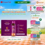 Nước Nấm Đông trùng hạ thảo Hector Collagen Plus hỗ trợ làm mờ thâm nám, bổ sung collagen (1 hộp x 10 chai x 50ml) — ảnh 1