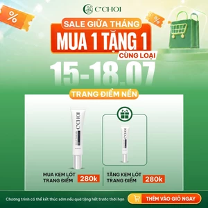 Kem lót trang điểm C'CHOI giúp che lỗ chân lông, mịn da, dưỡng ẩm, cải thiện độ đàn hồi da 25g