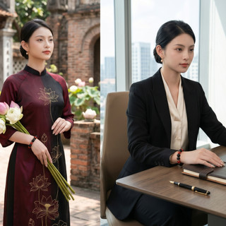 [N1097] Vòng Tay Ngọc Trai Đá Nhân Tạo Mix Đỏ Đen, Sang Trọng, Móc Cài Chắc Chắn, Phù Hợp Cho Nữ - DAISYN.