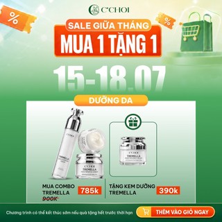 [MỚI] COMBO SERUM & KEM DƯỠNG NẤM TUYẾT C'CHOI – DƯỠNG ẨM, SÁNG DA, HỖ TRỢ CHỐNG NHĂN & LÀM MỜ DẤU HIỆU LÃO HÓA