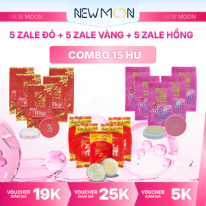Combo 15 Hũ Kem ZALE (Gồm 5 Hũ ZALE Đỏ & 5 Hũ ZALE Vàng & 5 Hũ ZALE Hồng) - Combo Hỗ Trợ Làm Hồng Da Và Chống Nắng