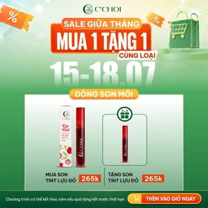 Son Tint Lựu Đỏ C'Choi - Lì Mịn Nhẹ Môi - Lâu Trôi - Dưỡng Ẩm - Bền Màu