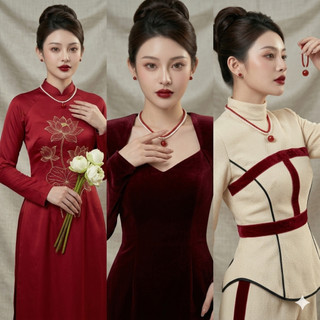 [N1067] Vòng Cổ Dây Chuyền Ngọc, Chuỗi Hạt Ngọc Trai Nhân Tạo 2 Dây Trắng Đỏ, Sang Trọng Cho Nữ, Phù Hợp Mang Nhiều Dịp.