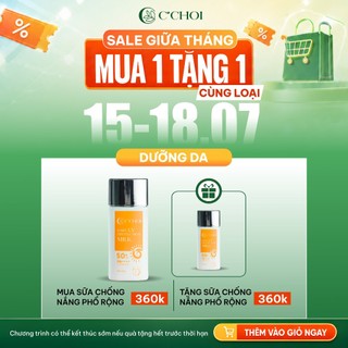 Sữa chống nắng phổ rộng C'CHOI dưỡng da sáng khoẻ - Daily UV Protection Milk SPF 50+, PA ++++