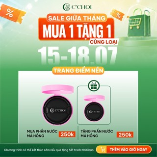Má hồng C'CHOI mịn lì, lâu trôi, chống nước, chuẩn màu Slim Cushion Blush 8g