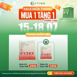 Lõi phấn nước C'CHOI HERBAL DD CUSHION che khuyết điểm, dưỡng trắng Tone 23
