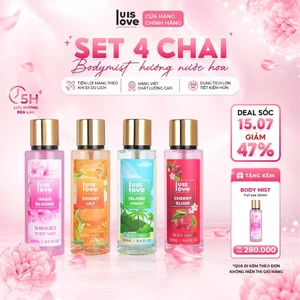 Body mist Luislove 250ml, lưu giữ hương thơm lâu dài, phù hợp nhiều lứa tuổi