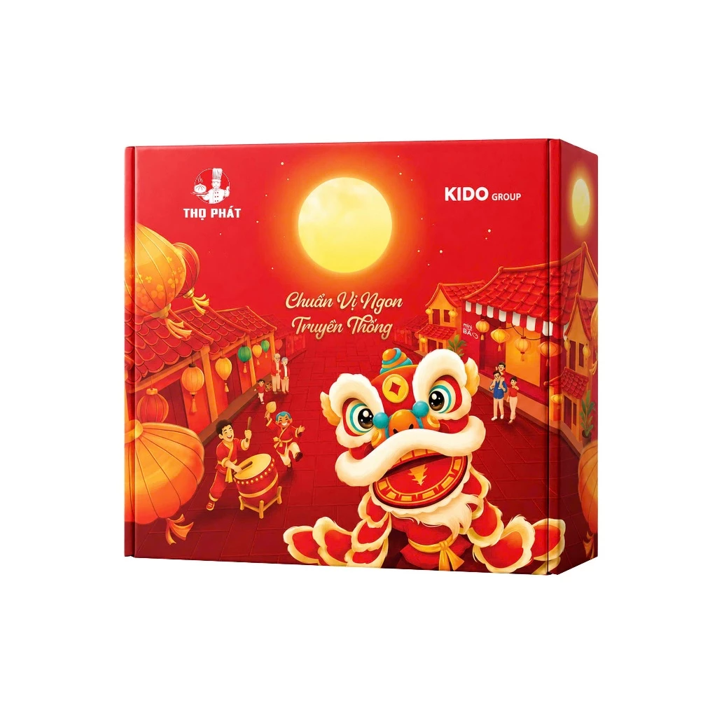 [ĐỘC QUYỀN SHOPEE] Bánh Trung Thu THỌ PHÁT - Kido Group - Combo Truyền Thống Trăng Rằm gồm 4 Bánh loại 1 trứng 150g