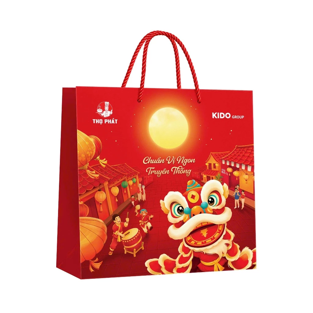 [ĐỘC QUYỀN SHOPEE] Bánh Trung Thu THỌ PHÁT - Kido Group - Combo Truyền Thống Trăng Rằm gồm 4 Bánh loại 1 trứng 150g