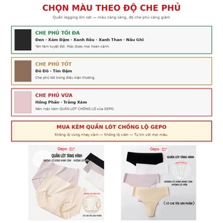 Quần Legging Tập Gym Cạp Cao Lưng V Có Chun Bản Nâng Cấp 10%Elsaten Gepo GP130