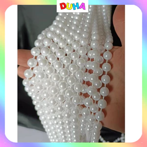 1kg Dây ngọc trang trí bó hoa hạt tròn 6mm 8mm quấn bó hoa gói quà decor tiệc cưới,Noel,Sự Kiện DUHA 154