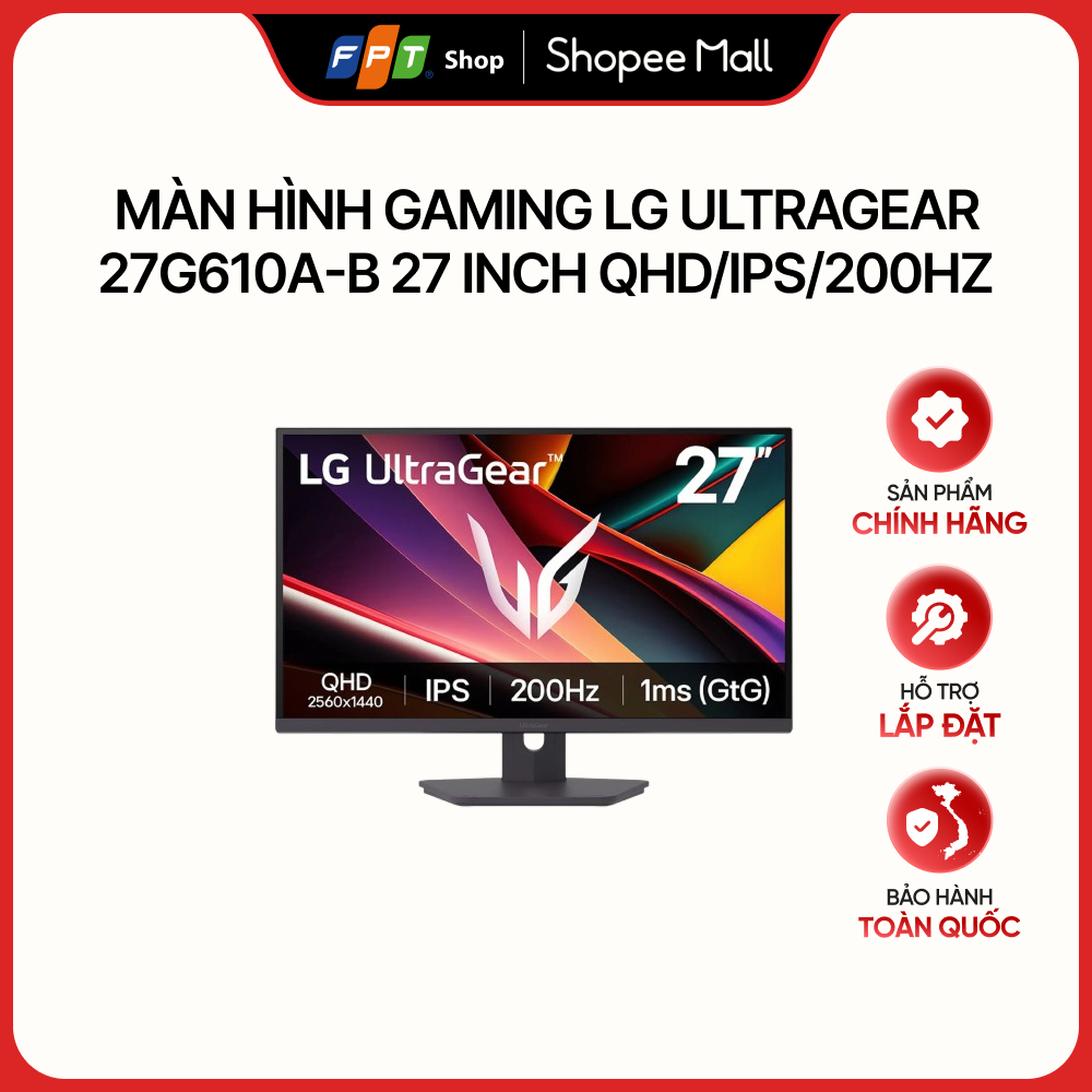 Màn hình Gaming LG Ultragear 27G610A-B 27 inch QHD/IPS/200Hz