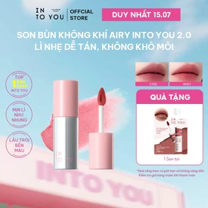 Son Bùn Không Khí Airy INTO YOU Phiên Bản 2.0 Lì Nhẹ Dễ Tán, Không Khô Môi Phù Hợp Với Nhiều Tông Da 2.1.