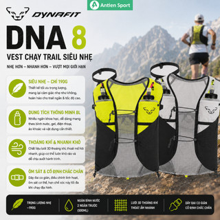 Vest chạy Trail , chạy địa hình Dynafit ( kèm sẵn 2 bình mềm 500ml ) Siêu Nhẹ - Thoáng Khí - Nhanh Khô , Hàng Chính Hãng