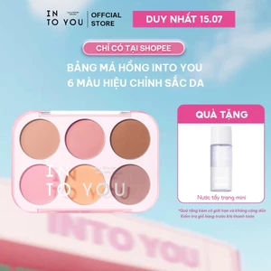 Bảng Má Hồng 6 Màu INTO YOU Lì Mịn, Lên Màu Chuẩn, Dễ Tán, Tone Tự Nhiên 15g