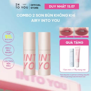 Combo 2 Son Bùn Không Khí Airy INTO YOU Lì Nhẹ Dễ Tán, Không Khô Môi Phù Hợp Với Nhiều Tông Da 1.8g