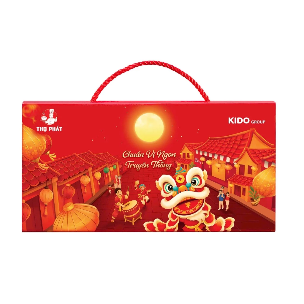 [ĐỘC QUYỀN SHOPEE] Bánh Trung Thu THỌ PHÁT - Combo Truyền Thống Sum Vầy gồm 2 Bánh loại 1 trứng 150g - Kido Group