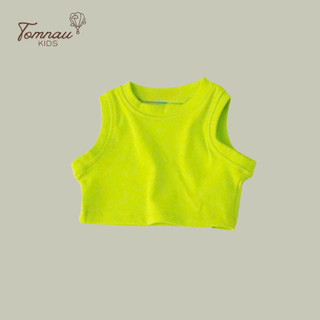 A1 - [tomnaukids] Áo ba lỗ croptop ba lỗ cho bé gái mặc mát mùa hè - Size 6-35Kg