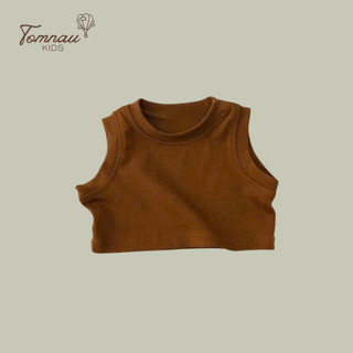 A1 - [tomnaukids] Áo ba lỗ croptop ba lỗ cho bé gái mặc mát mùa hè - Size 6-35Kg