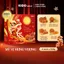 Bánh Trung Thu KIDO - HỘP MỸ VỊ HƯNG VƯỢNG - Combo gồm 4 bánh 150g loại 1 trứng - Kido Group