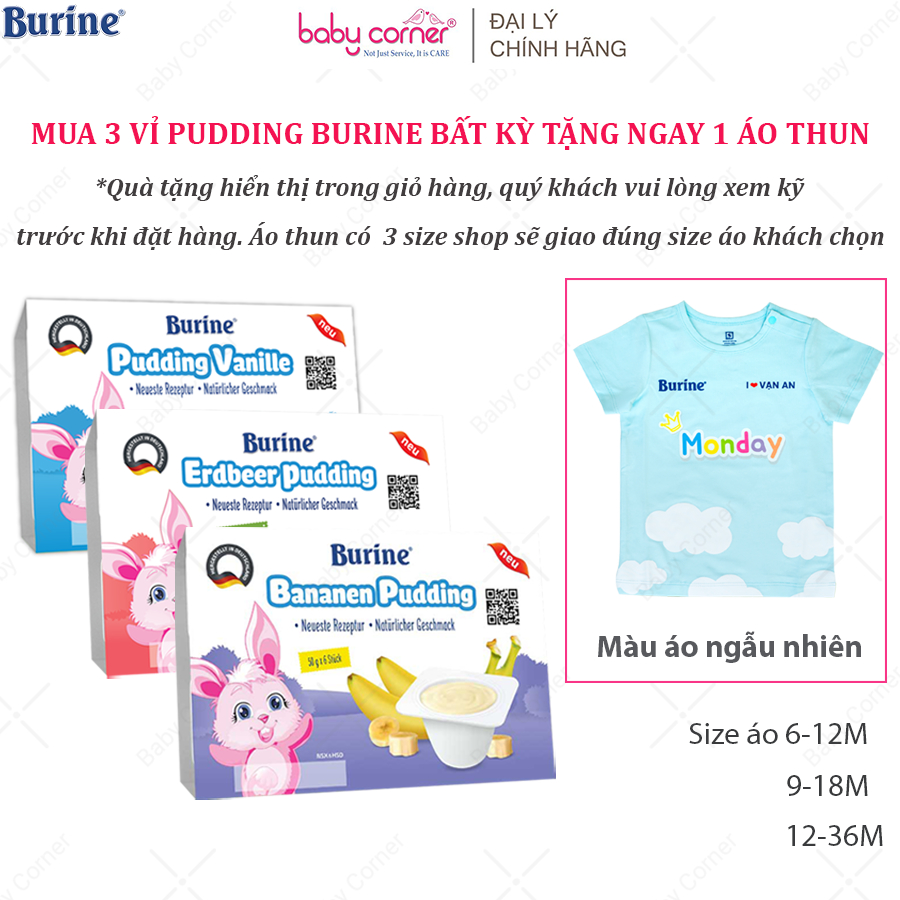 [HSD: 2026] Cháo Sữa/ Pudding Burine Nhiều Vị Cho Bé 6M+ | Shopee Việt Nam