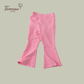 Q3-[tomnaukids] Quần loe dành cho bé gái vải Zip cotton xinh - Size 6-30Kg